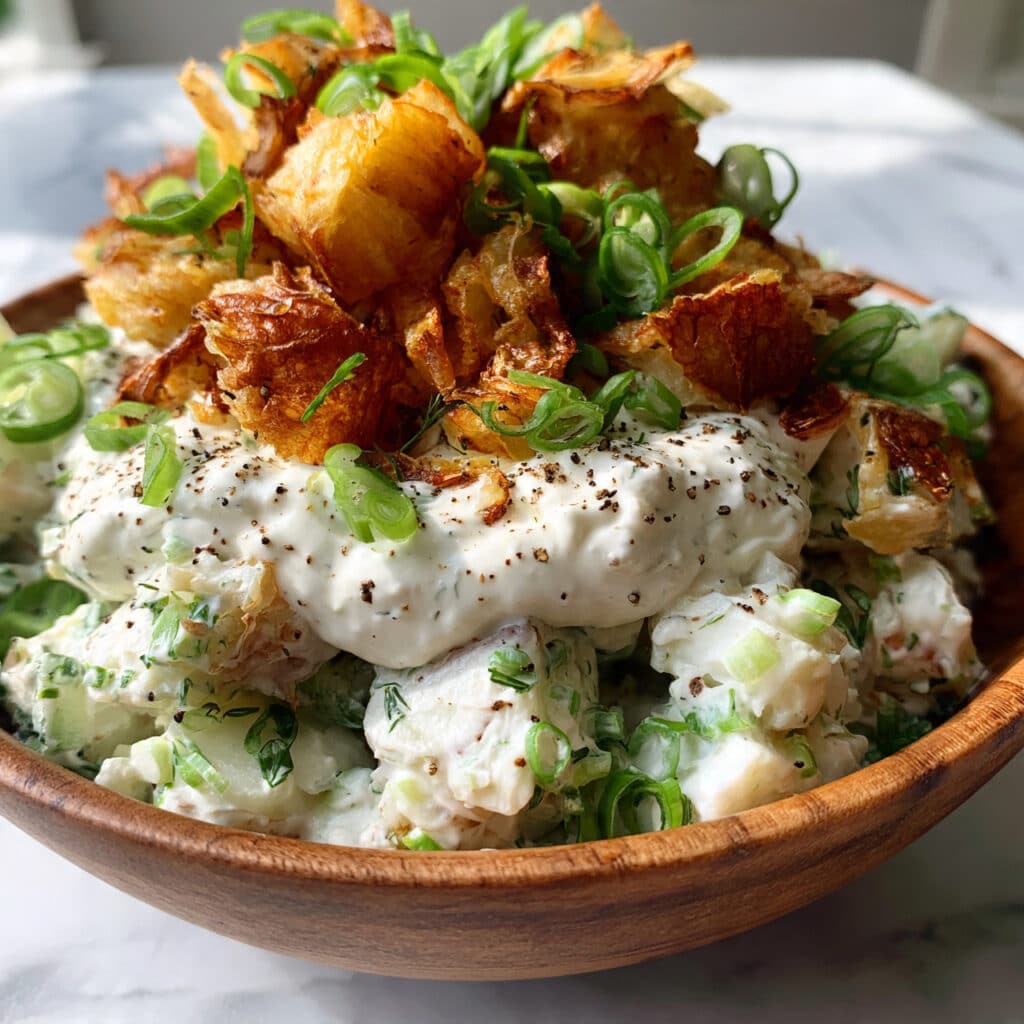 Viral Crispy Potato Salad Recipe