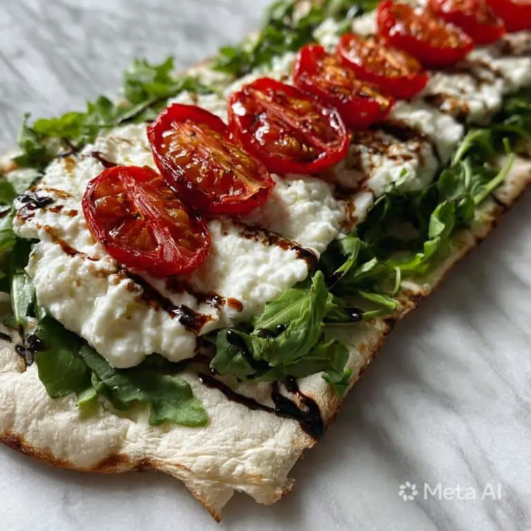 Burrata Caprese Pizza Sandwich Recipe