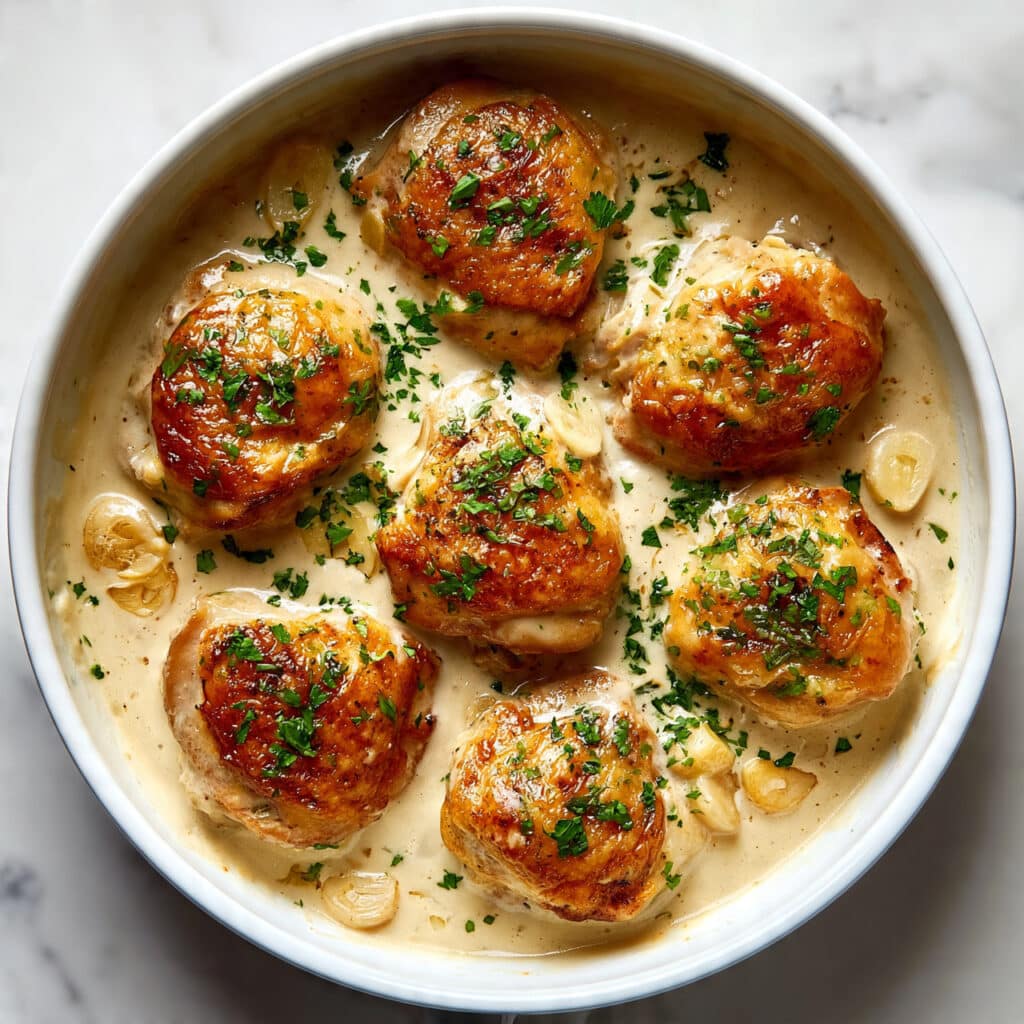 Creamy Garlic Parmesan Chicken Skillet Recipe