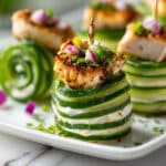 Healthy Buffalo Chicken Cucumber Rolls Recipe