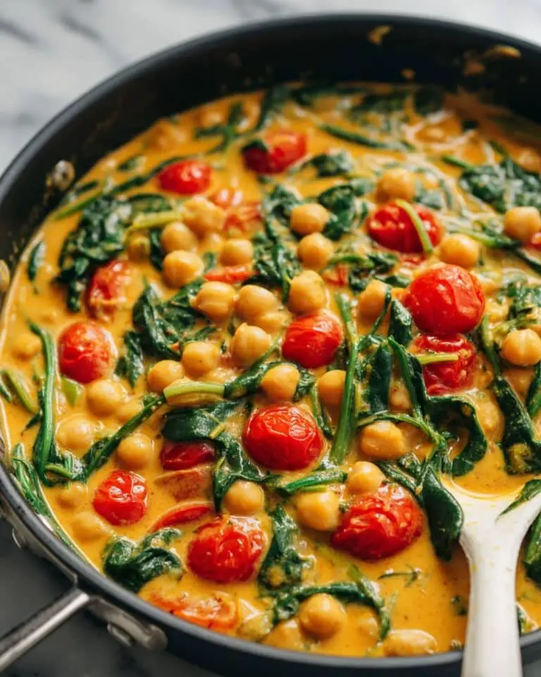 Spicy Chickpea and Spinach Skillet Recipe