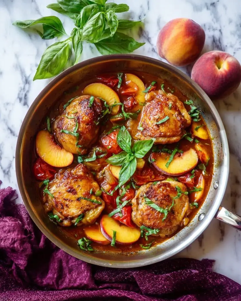 Peach Balsamic Grilled Chicken Recipe