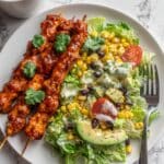 BBQ Chicken Skewer Salad Recipe