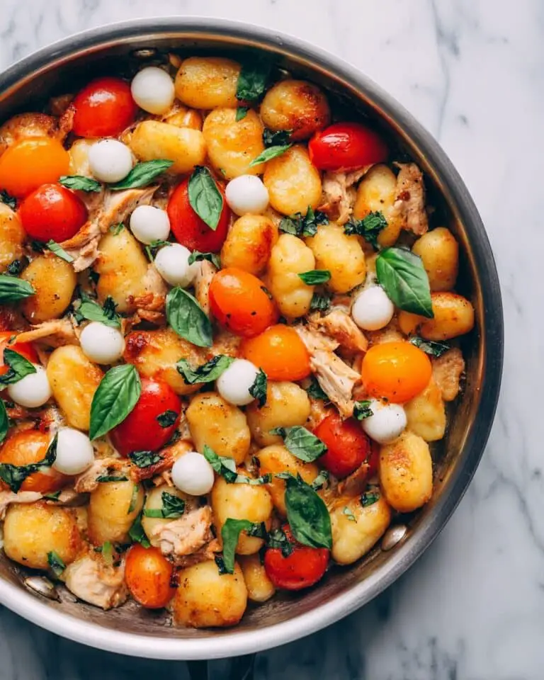 Caprese Chicken Gnocchi Skillet Recipe