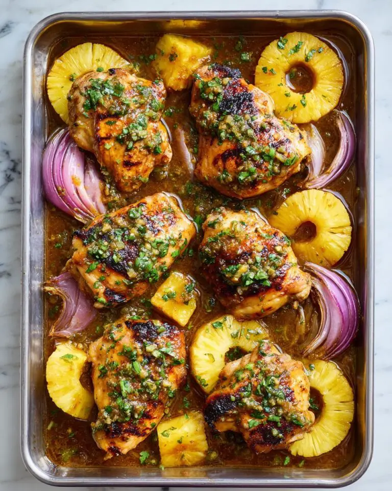 Sheet-Pan BBQ Pineapple Chicken Recipe