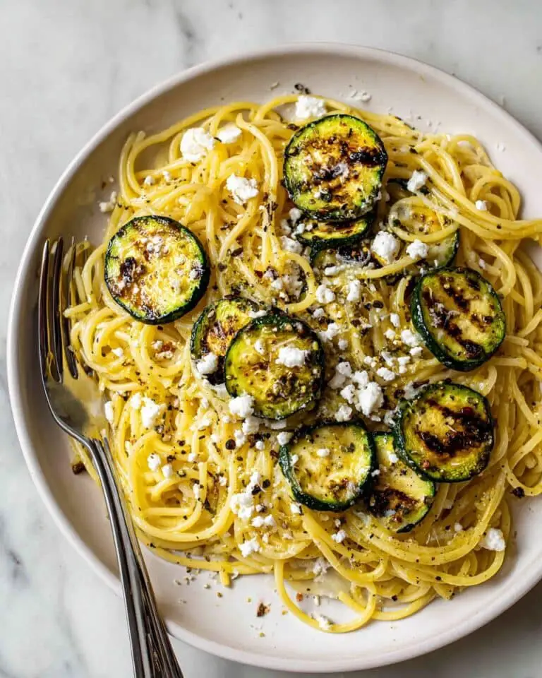 Grilled Zucchini Carbonara Recipe
