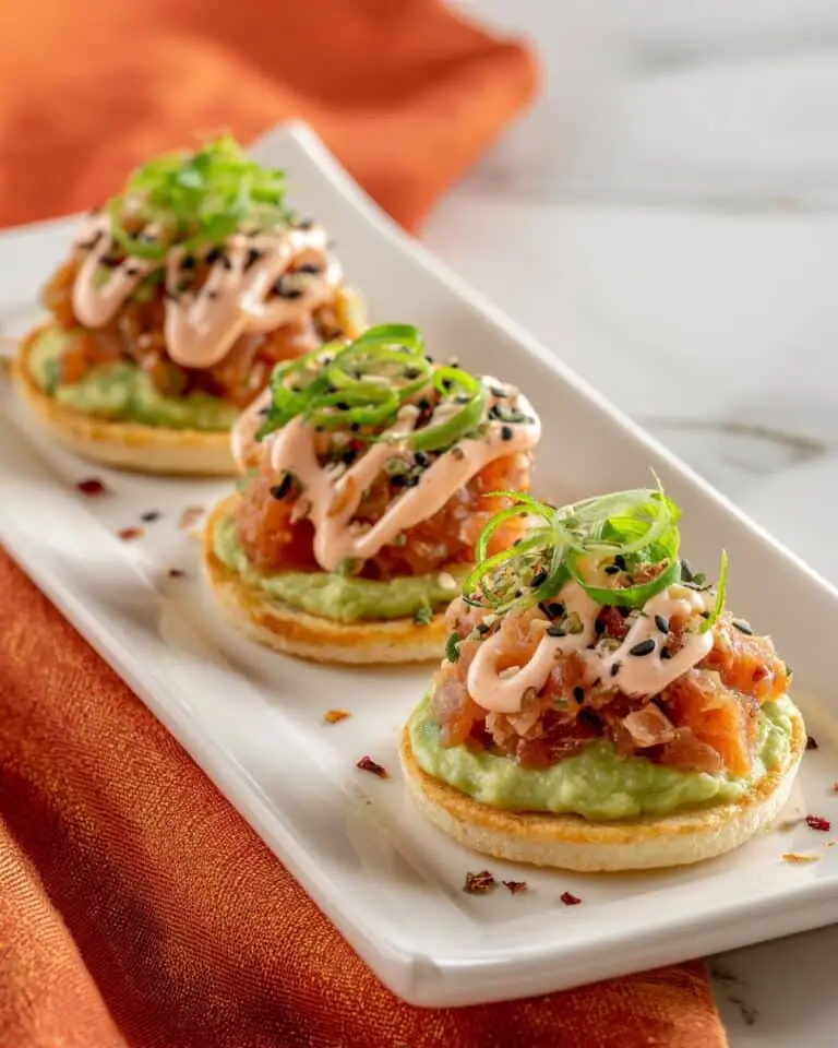 Spicy Tuna Avocado Tostadas Recipe