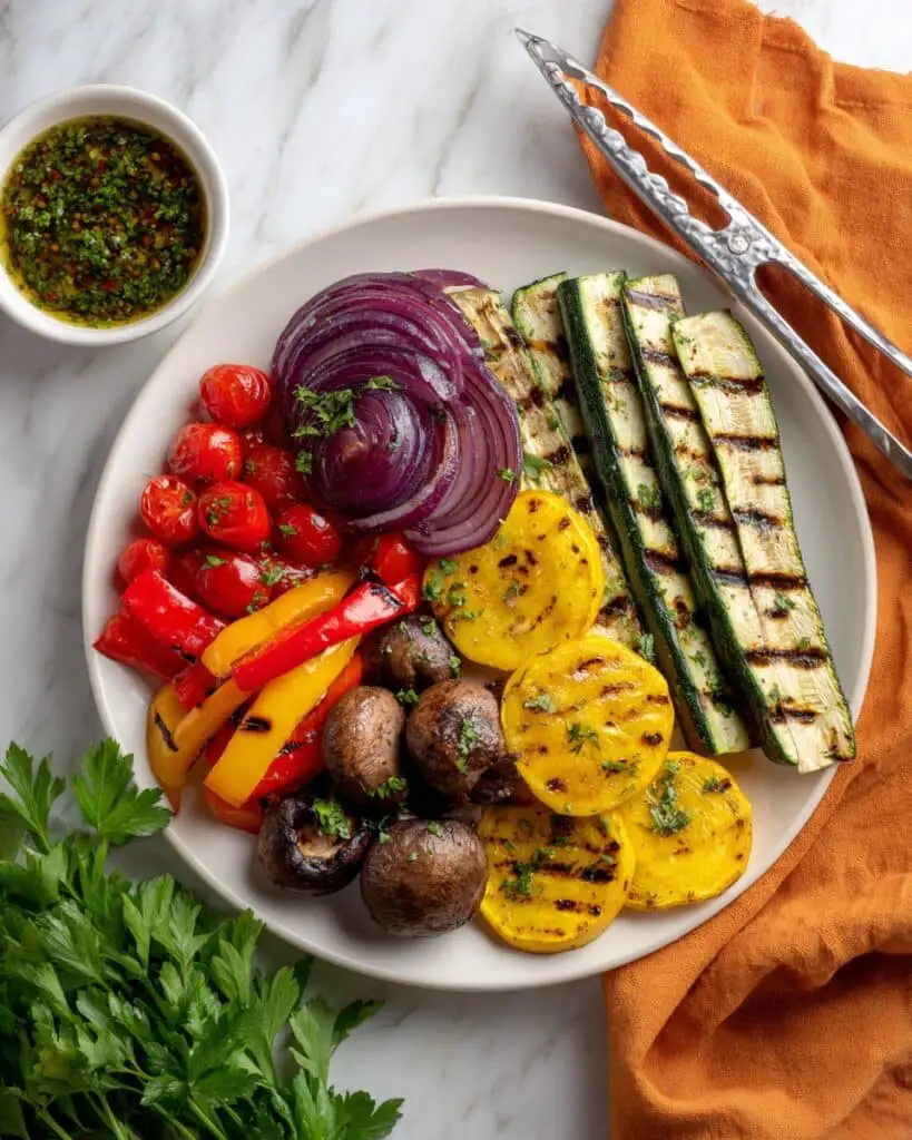 Grilled Vegetables with Herbs and Lemon Recipe