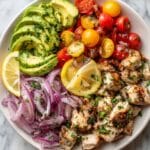 Grilled Lemon Herb Mediterranean Chicken Salad Recipe