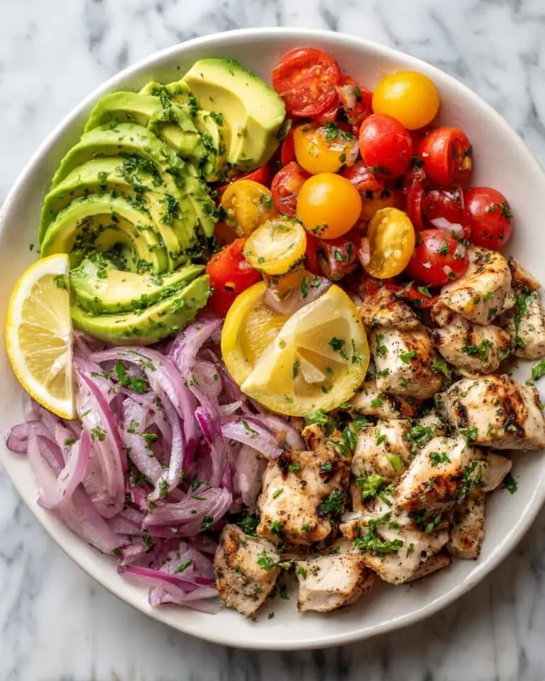 Grilled Lemon Herb Mediterranean Chicken Salad Recipe
