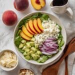Summer Peach Spinach Salad with Avocado Recipe