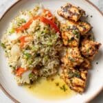 Irresistible Chicken Kabobs with Lemon Basil Garlic Butter Recipe