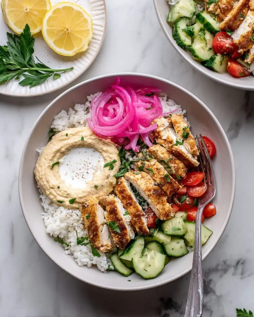 Build Your Own Chicken Shawarma Bowl Recipe