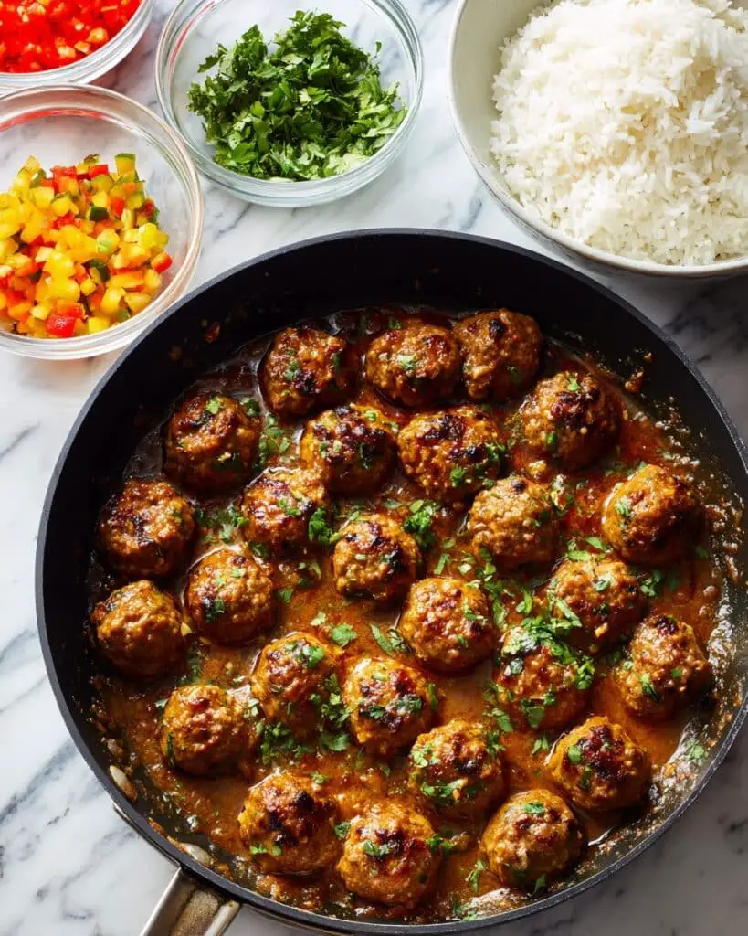 Kung Pao Beef Meatballs Recipe