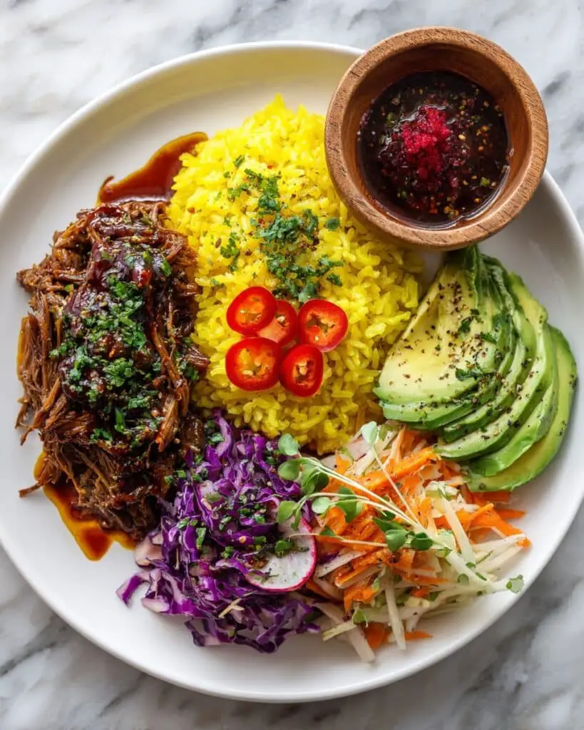The Ultimate Build-Your-Own Barbacoa Beef Bowl Board Recipe