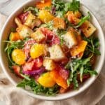 Sweet Pepper Panzanella Salad Recipe