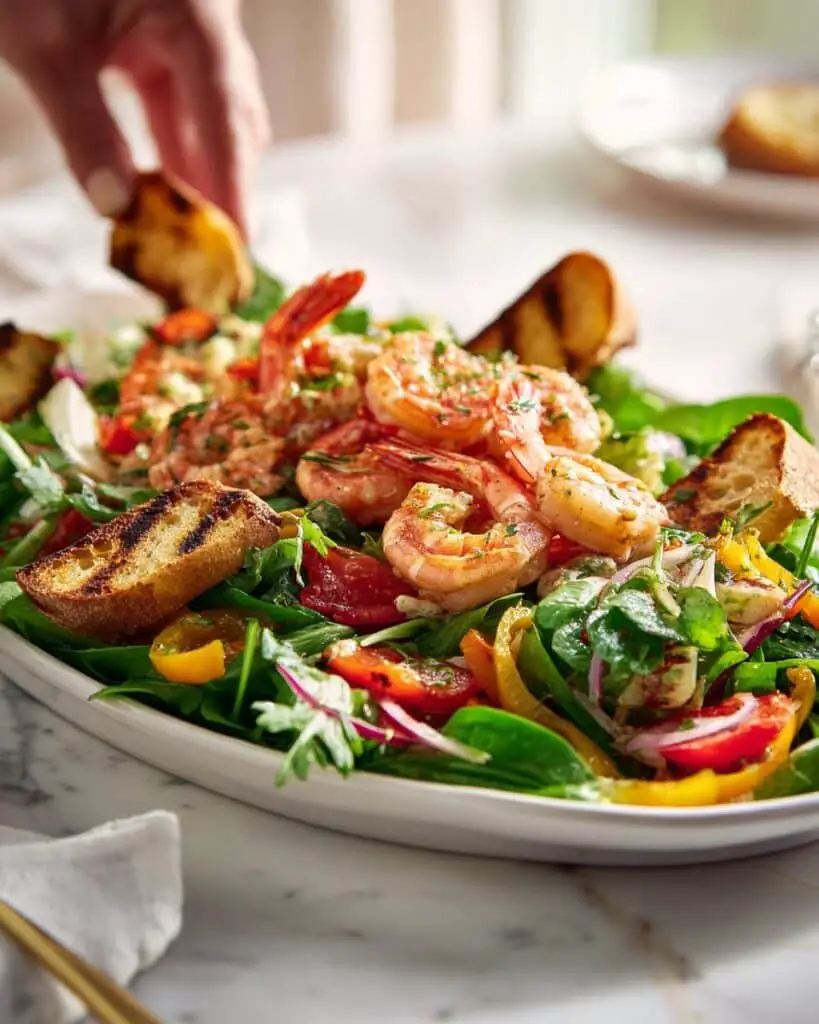 Sticky Barbecued Prawn Salad Recipe