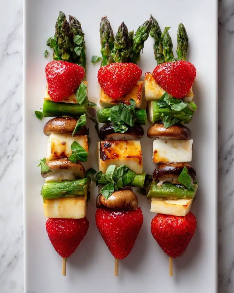 Halloumi & Strawberry Skewers Recipe