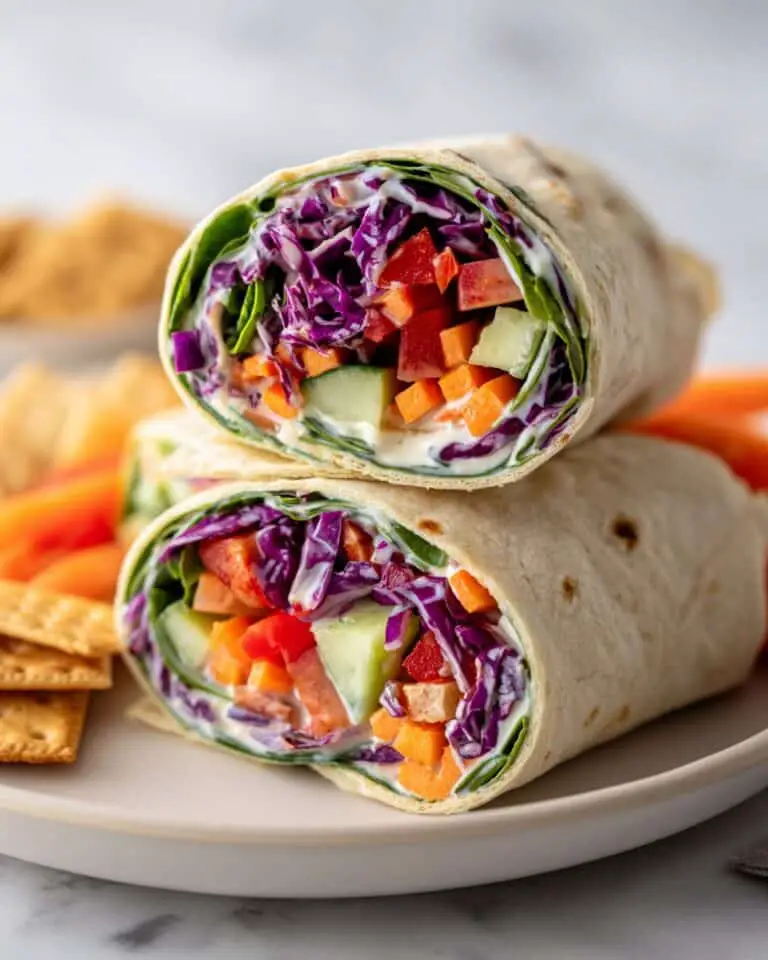 Rainbow Salad Wrap Recipe