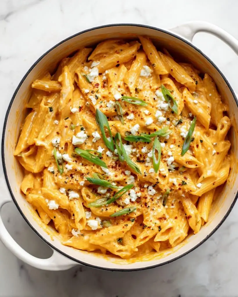 Creamy One Pot Buffalo Chicken Pasta Recipe