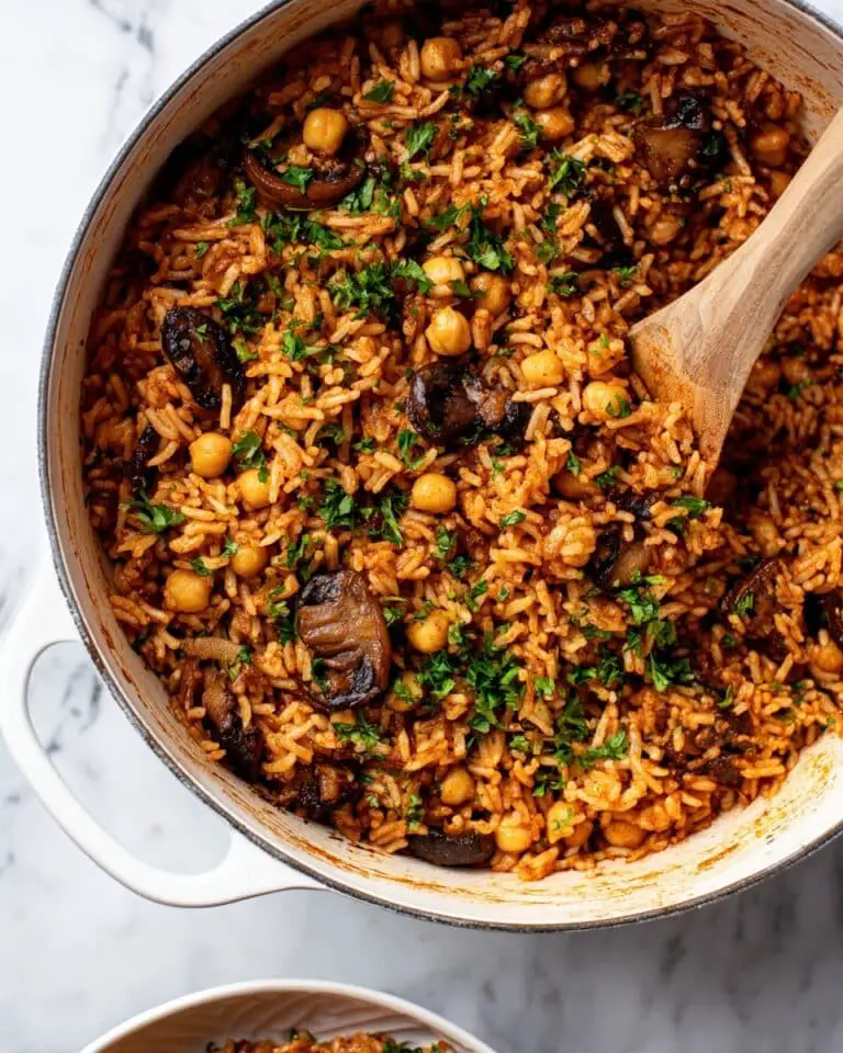 One-Pot Moussaka Beef Rice Pilaf Recipe