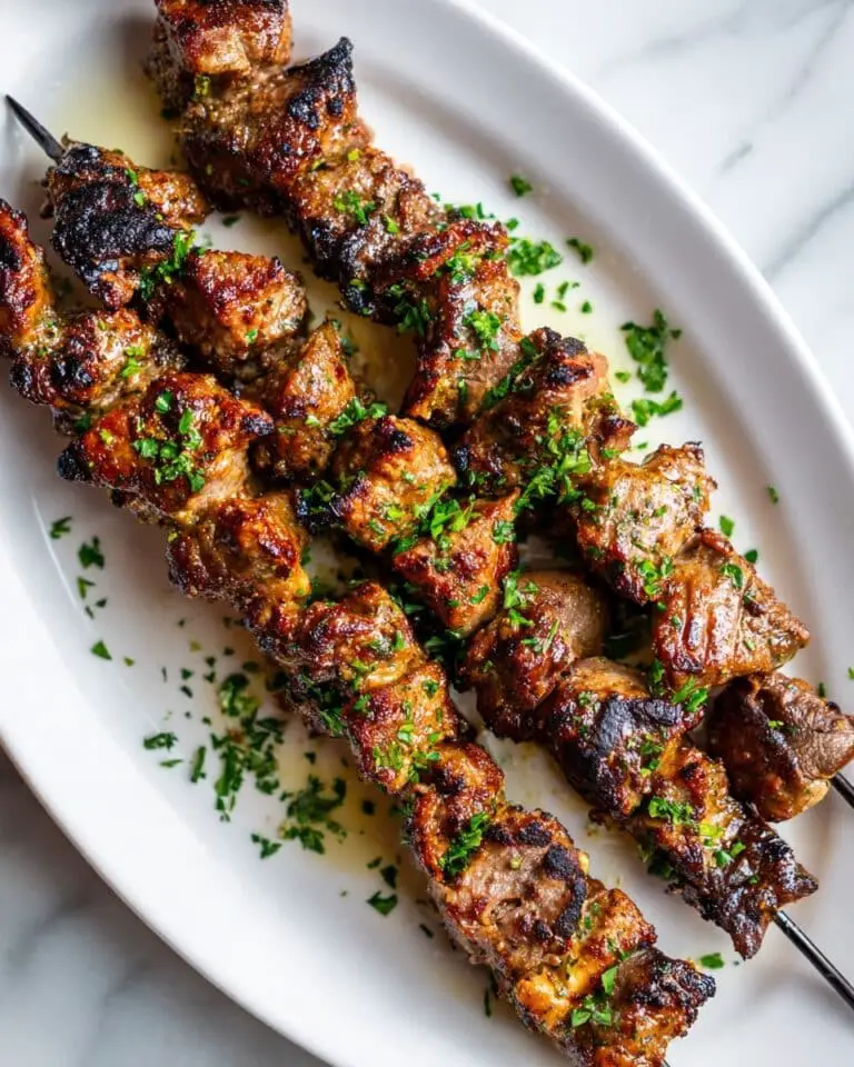 Greek Lamb Souvlaki Skewers Recipe