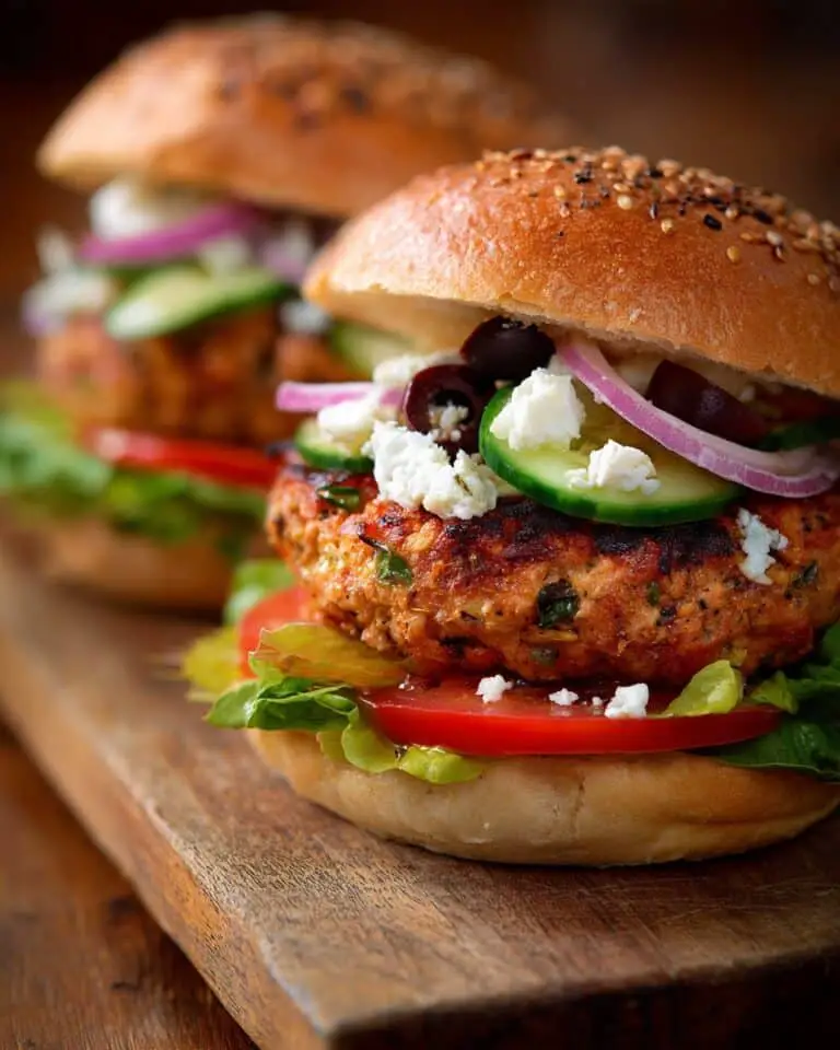 Mediterranean Turkey Burgers Recipe
