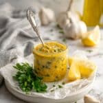 Homemade Greek Salad Dressing with Lemon, Oregano, and Olive Oil Recipe