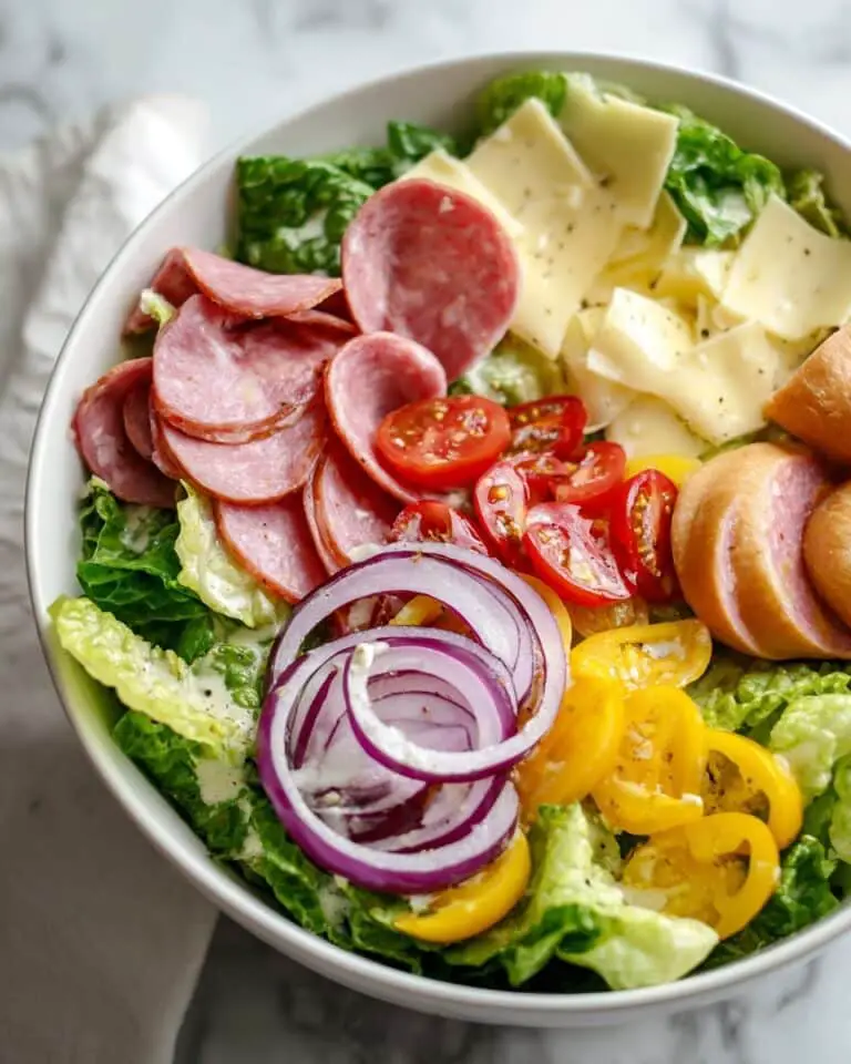 Grinder Salad: A Fresh and Crunchy Italian Deli-Style Tossed Salad Recipe