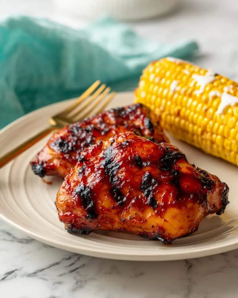How to Grill Juicy & Crispy Chicken Thighs on a Gas Grill Recipe