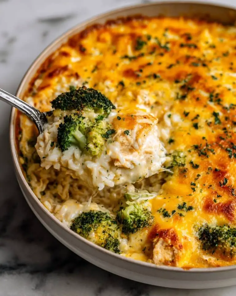 Broccoli Cheddar Chicken and Rice Casserole Recipe