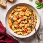 Tomato and Basil Butter Beans Recipe