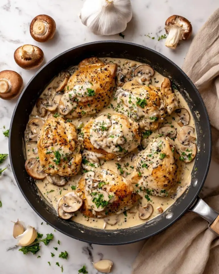 Creamy Mushroom Chicken Recipe