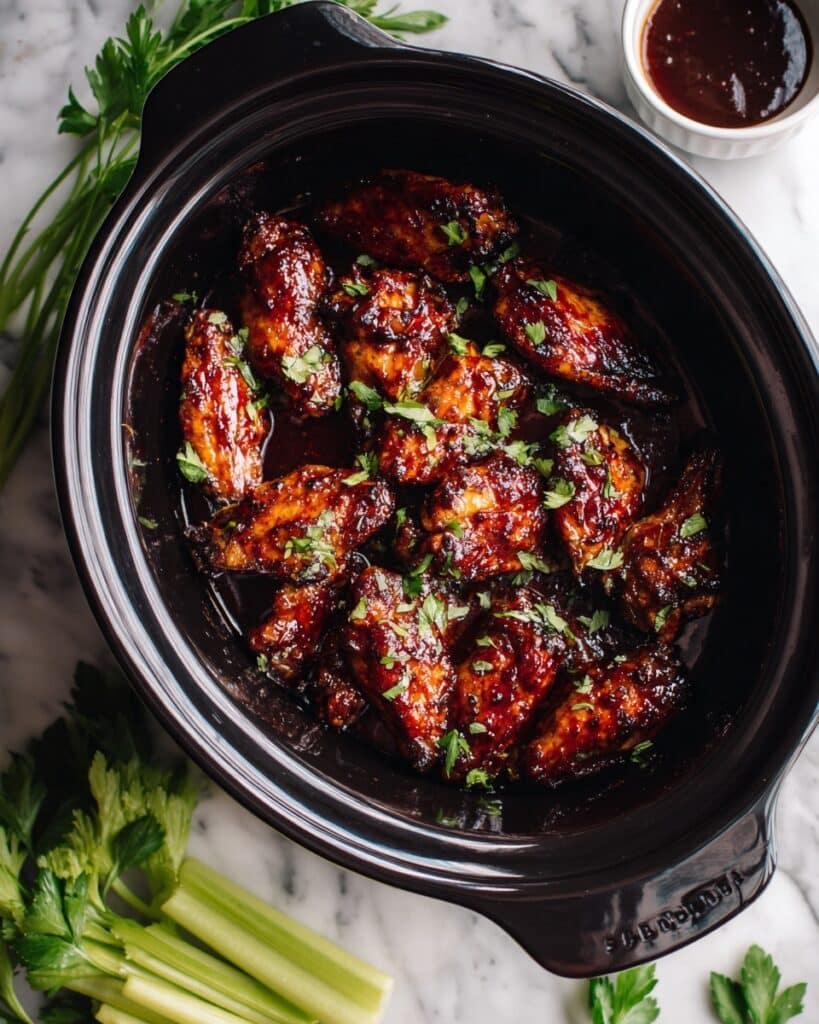 Slow Cooker Barbecue Chicken Wings Recipe