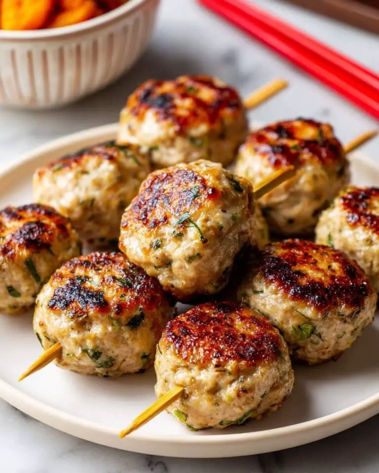 Japanese Chicken Meatballs (Tsukune) with Tare Sauce Recipe