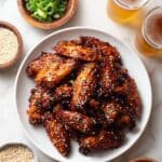 Crispy Baked Teriyaki Wings with Sesame and Green Onions Recipe