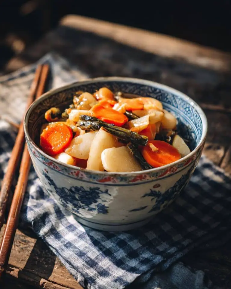 Nishime: Traditional Japanese Simmered Vegetable Dish Recipe
