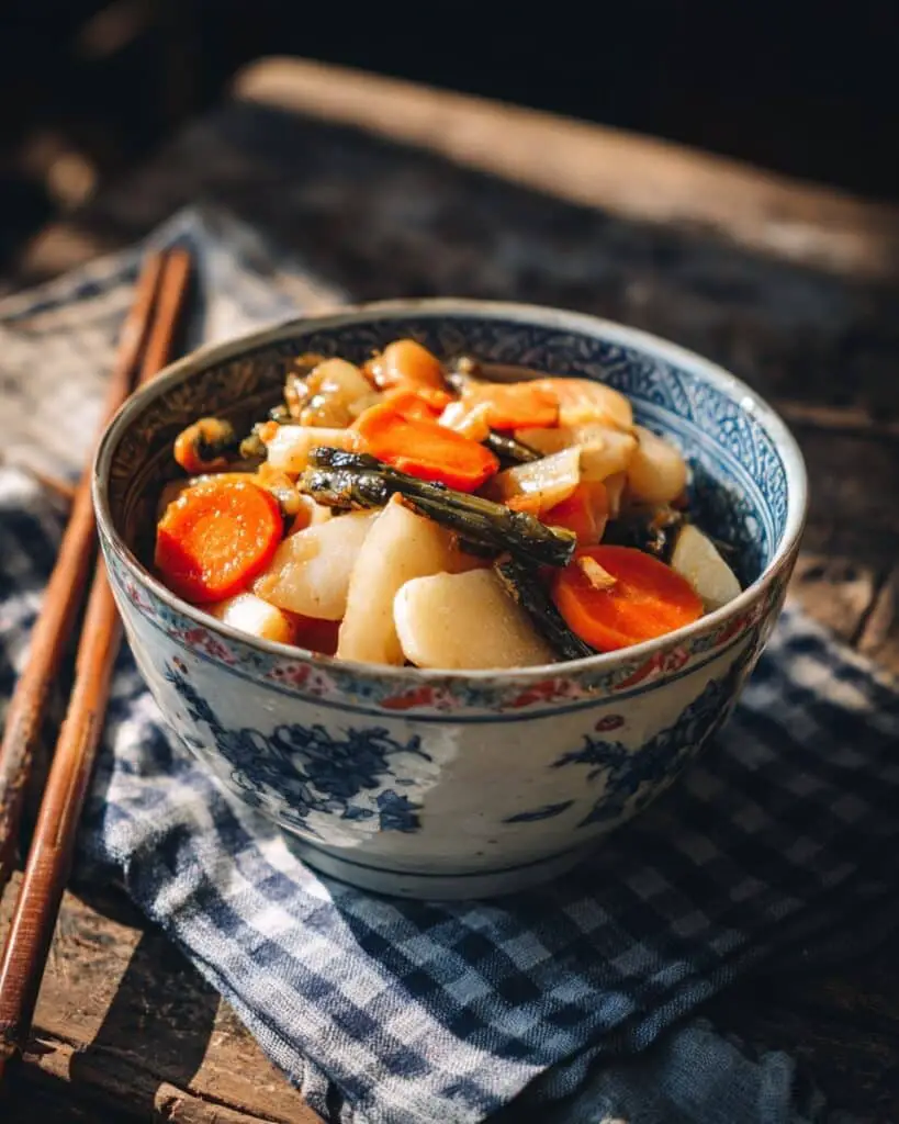 Nishime: Traditional Japanese Simmered Vegetable Dish Recipe