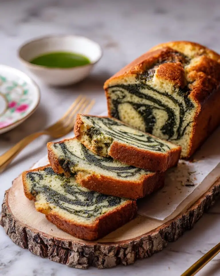 Matcha Marble Pound Cake Recipe