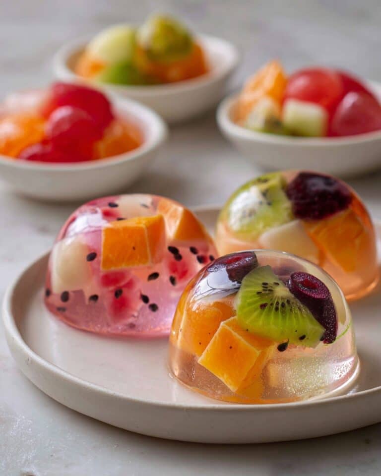 Japanese Fruit Jelly with Fresh Seasonal Fruits Recipe