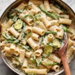 Zucchini Ricotta Summer Pasta with Peas Recipe