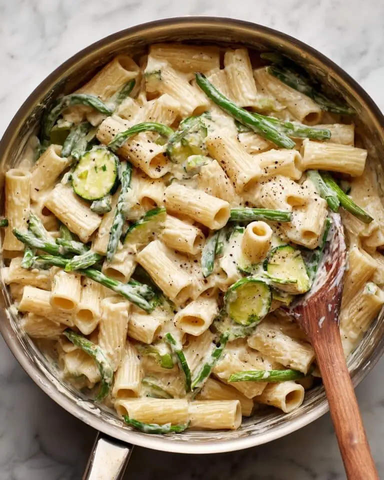 Zucchini Ricotta Summer Pasta with Peas Recipe