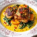 Spicy Maple Mustard Chicken with Creamy Polenta Recipe