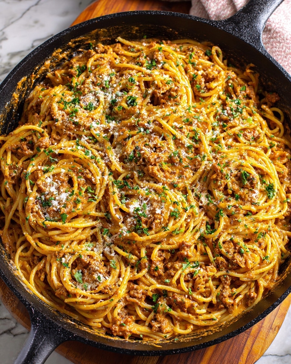 Creamy Parmesan Garlic Spaghetti Sauce Recipe