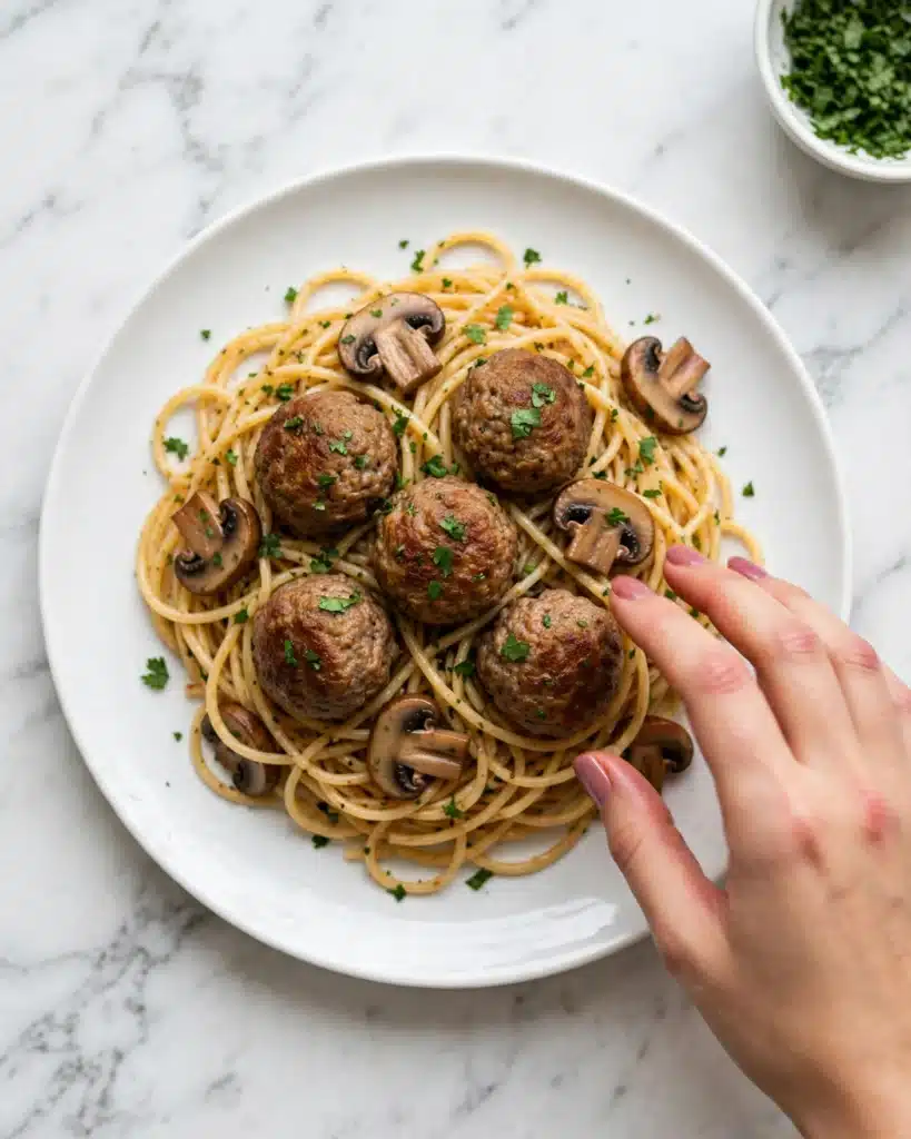 Chicken Meatballs with Marsala Sauce Recipe