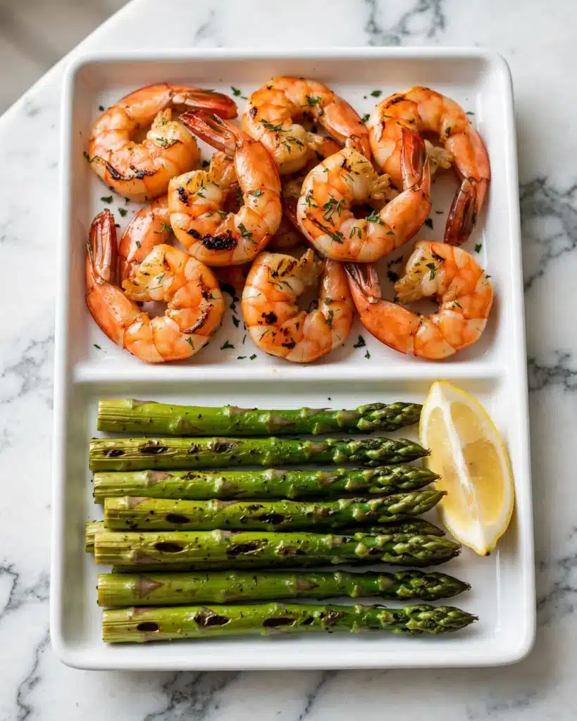 Lemon Garlic Shrimp and Asparagus Skillet Recipe