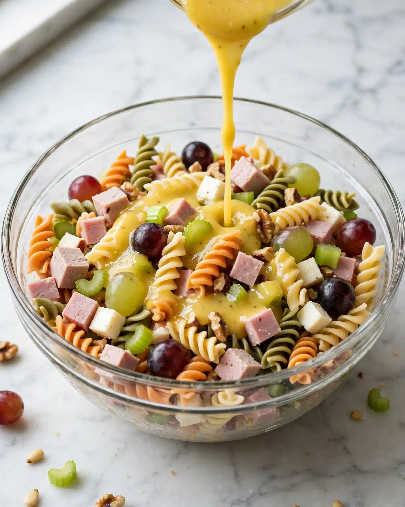 Cold Turkey Pasta Salad with Honey-Citrus Dressing Recipe