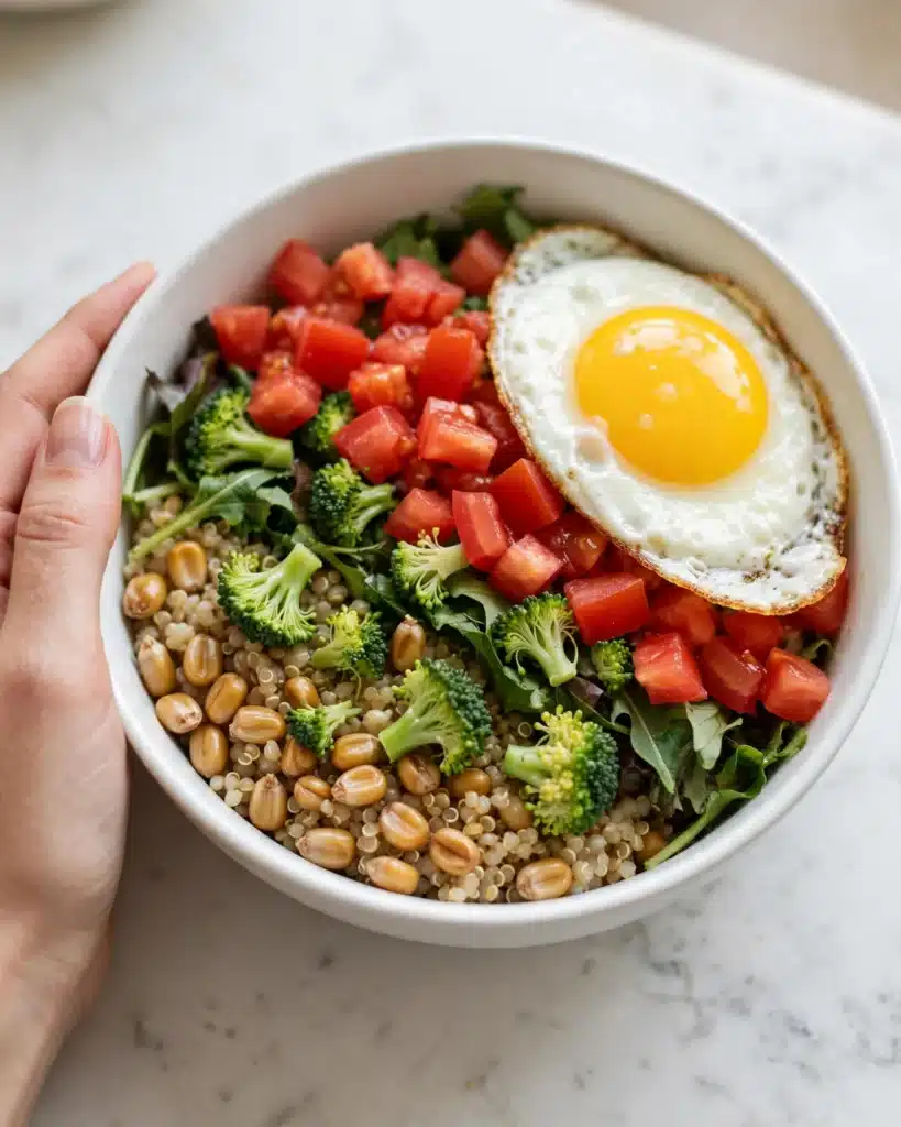 BLT Quinoa Bowls with Tangy Yogurt Dressing Recipe