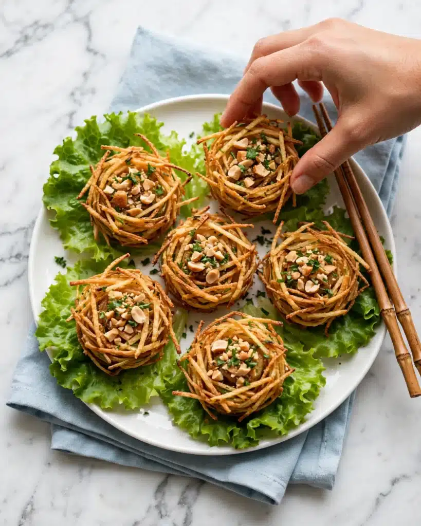 Shredded Chicken Lettuce Wraps Recipe