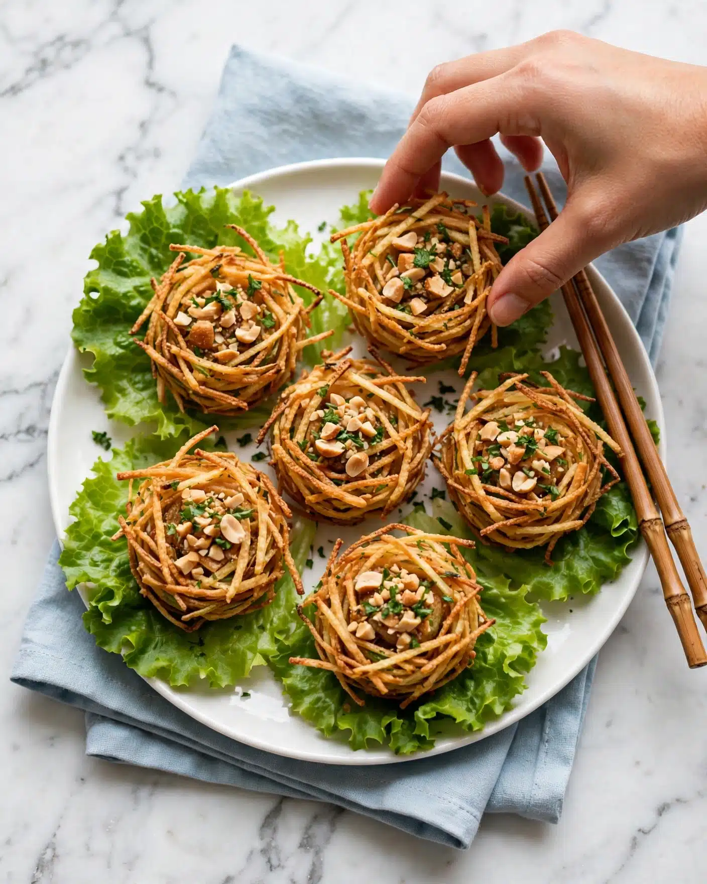 Shredded Chicken Lettuce Wraps Recipe